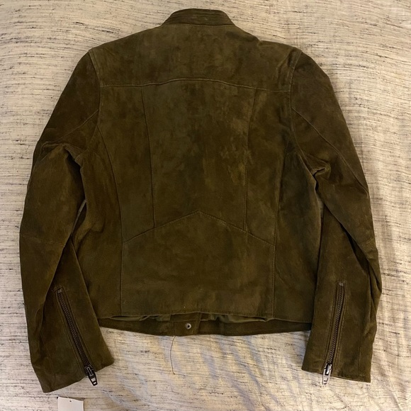Blank NYC Olive Green Suede Leather Jacket - Picture 2 of 3